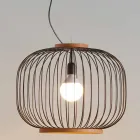 pandantiv lampa Contemporan din oțel Ø58xh.48xL.cavo100 cm Jana Viadurini