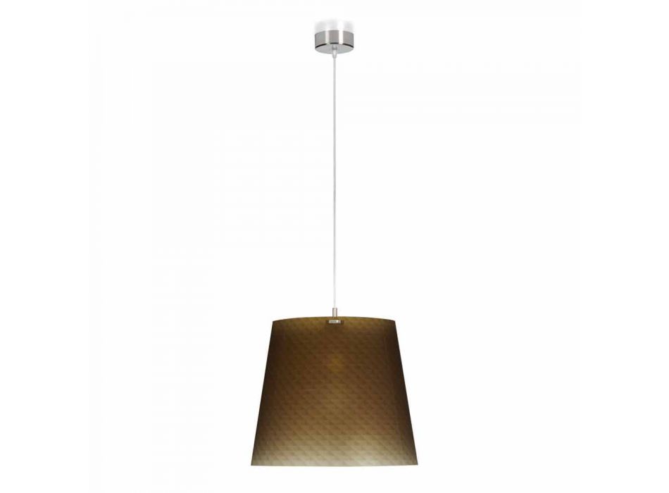 pandantiv lampa contemporan din policarbonat, diametru 42cm, Rania Viadurini