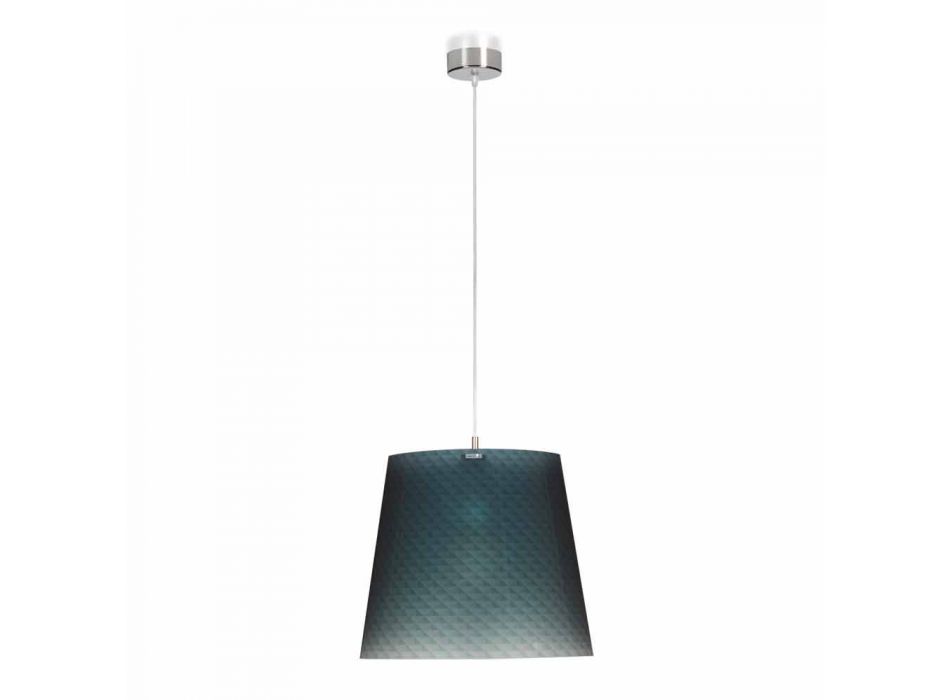 pandantiv lampa contemporan din policarbonat, diametru 42cm, Rania Viadurini