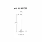 pandantiv lampa contemporan, Civetta Aldo Bernardi on-line Viadurini