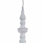 Abajur de lampă cu suspensie scurt în ceramică albă lucioasă - Cadabra Viadurini