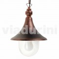 Lampa cu pandantiv exterior realizată cu aluminiu, fabricată în Italia, Anusca