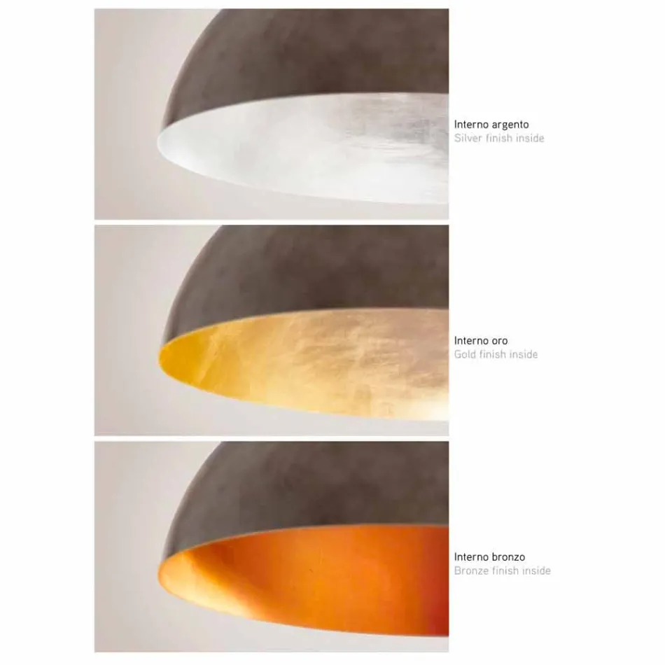 Lampă suspensie mică din oțel Moonlight Viadurini