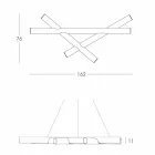 Lămpi cu pandantiv din polietilenă Plasă de alunecare albă produsă în Italia Viadurini