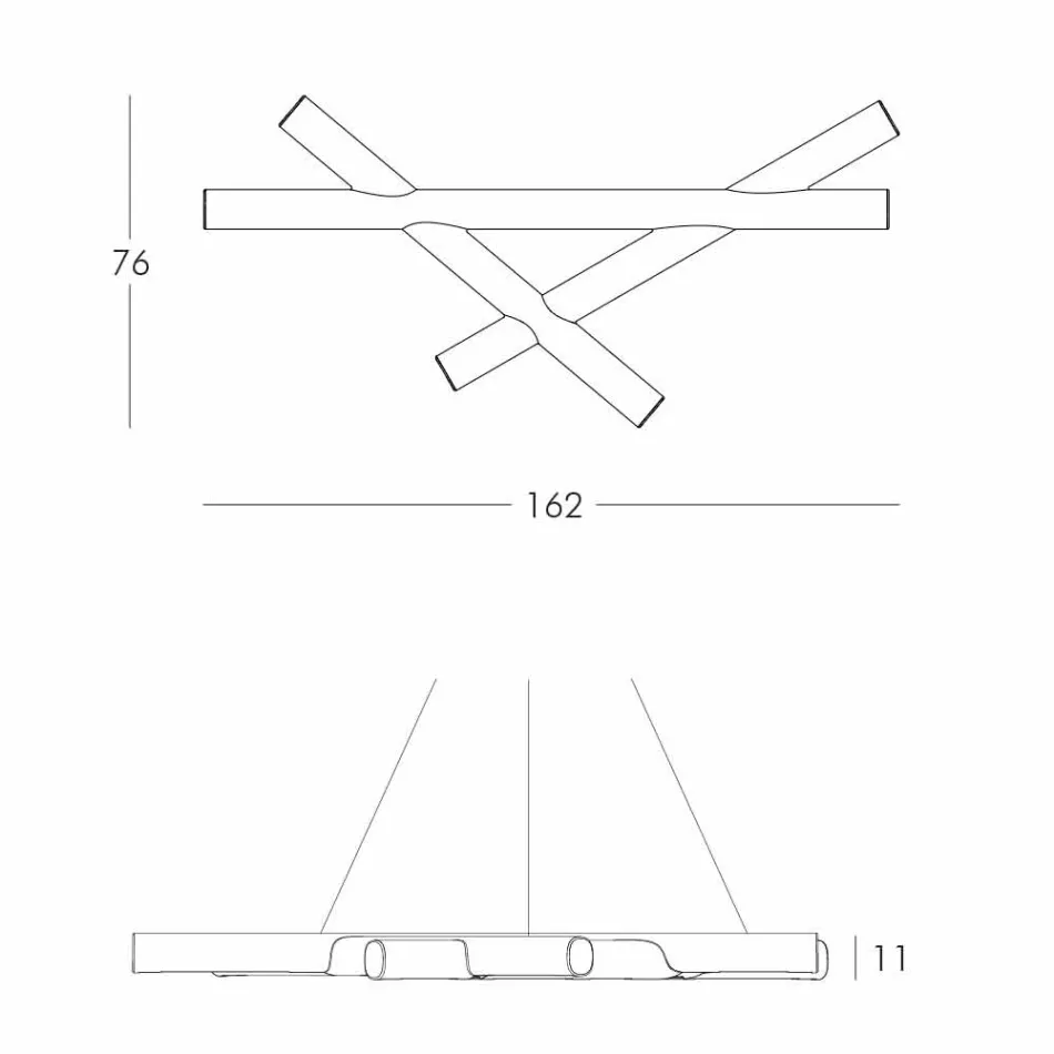 Lămpi cu pandantiv din polietilenă Plasă de alunecare albă produsă în Italia Viadurini