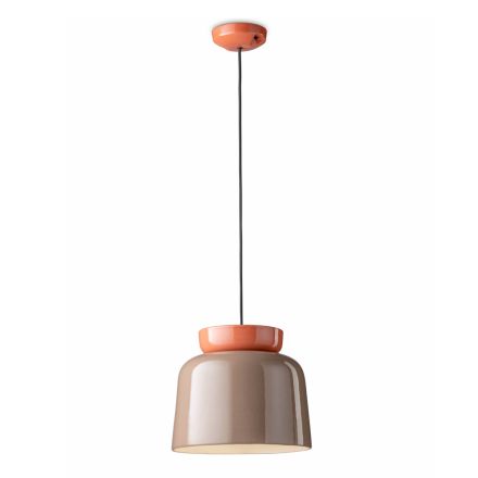 Lampa cu Suspensie Din Ceramica Colorata Made in Italy - Corcovado Viadurini