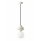 Lampa cu Suspensie Din Ceramica si Sticla Made in Italy - Capocabana Viadurini