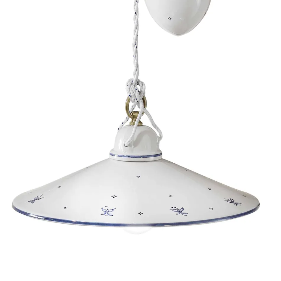 Sus and Down Suspensie din Ceramica Decorata 2 Marimi - Asti Viadurini