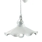 Lampă cu suspendare Ups and Down din ceramică lucioasă ondulată - Belluno Viadurini