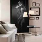 Lampă de sufragerie din living din sticlă satinată albă 3 dimensiuni - moale Viadurini