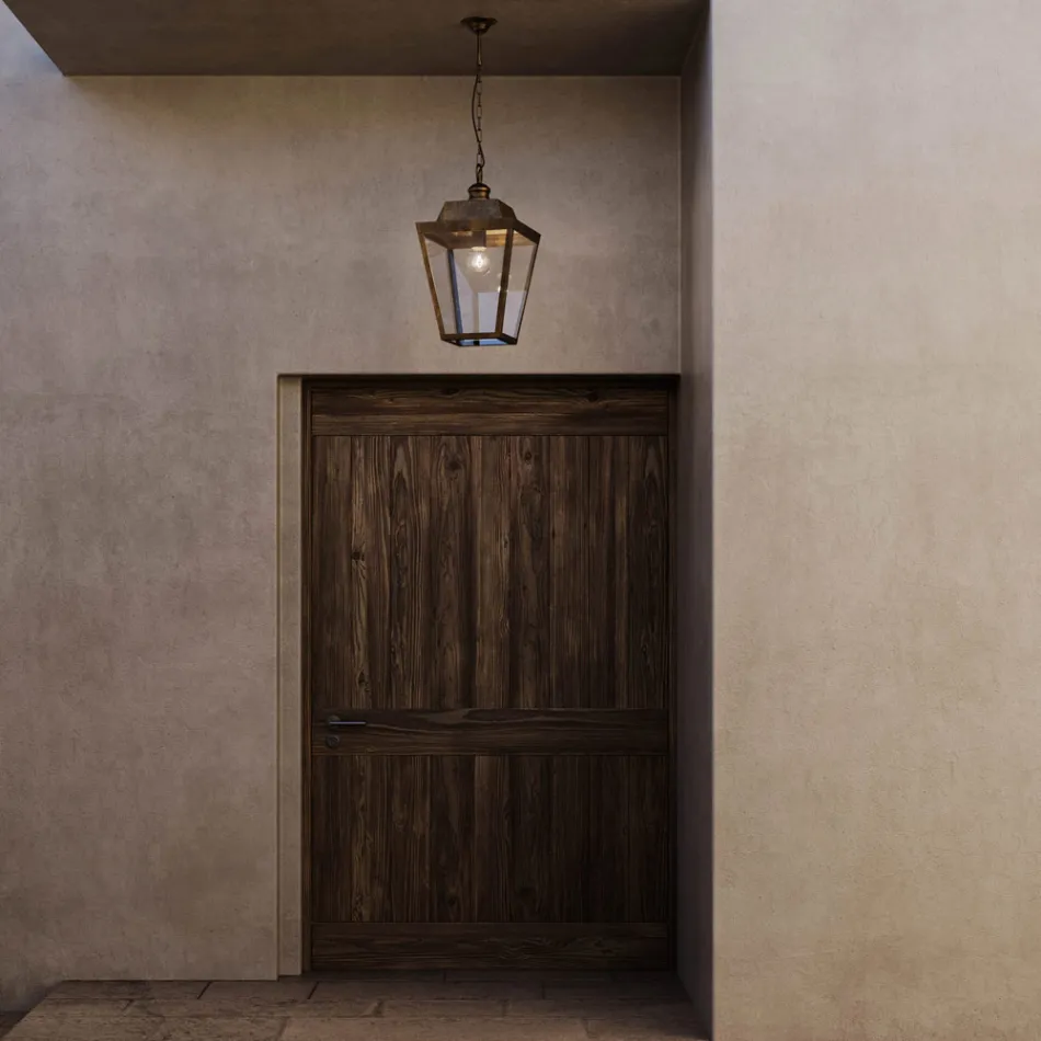 Lampă suspendată în stil industrial Quadro Il Fanale Viadurini