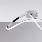 Lampă din sticlă și metal lucrată manual, ideală pentru camere de zi și dormitoare – Apollo Viadurini