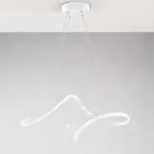 Lampă din sticlă și metal lucrată manual, fabricată în Italia, pentru living și dormitor - Pictor Viadurini