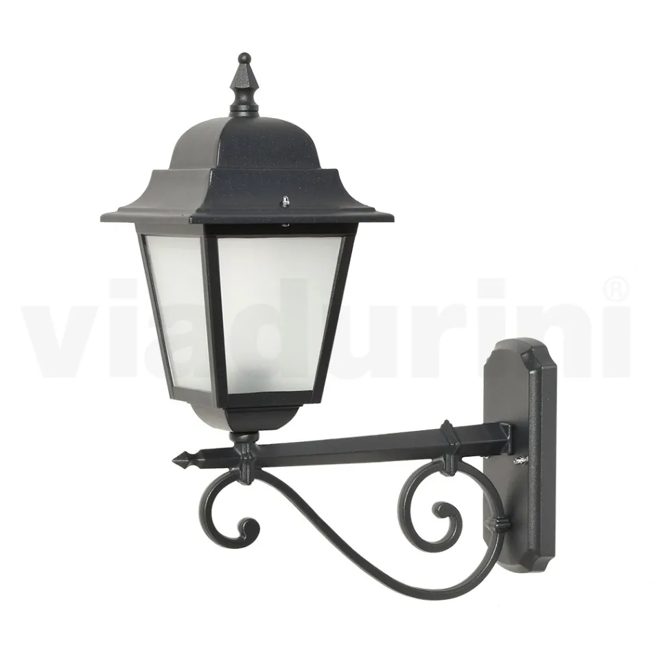 Lampa cu structura din aluminiu turnat si sticla Made in Italy - Scintilla Viadurini