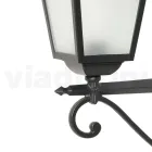 Lampa cu structura din aluminiu turnat si sticla Made in Italy - Scintilla Viadurini