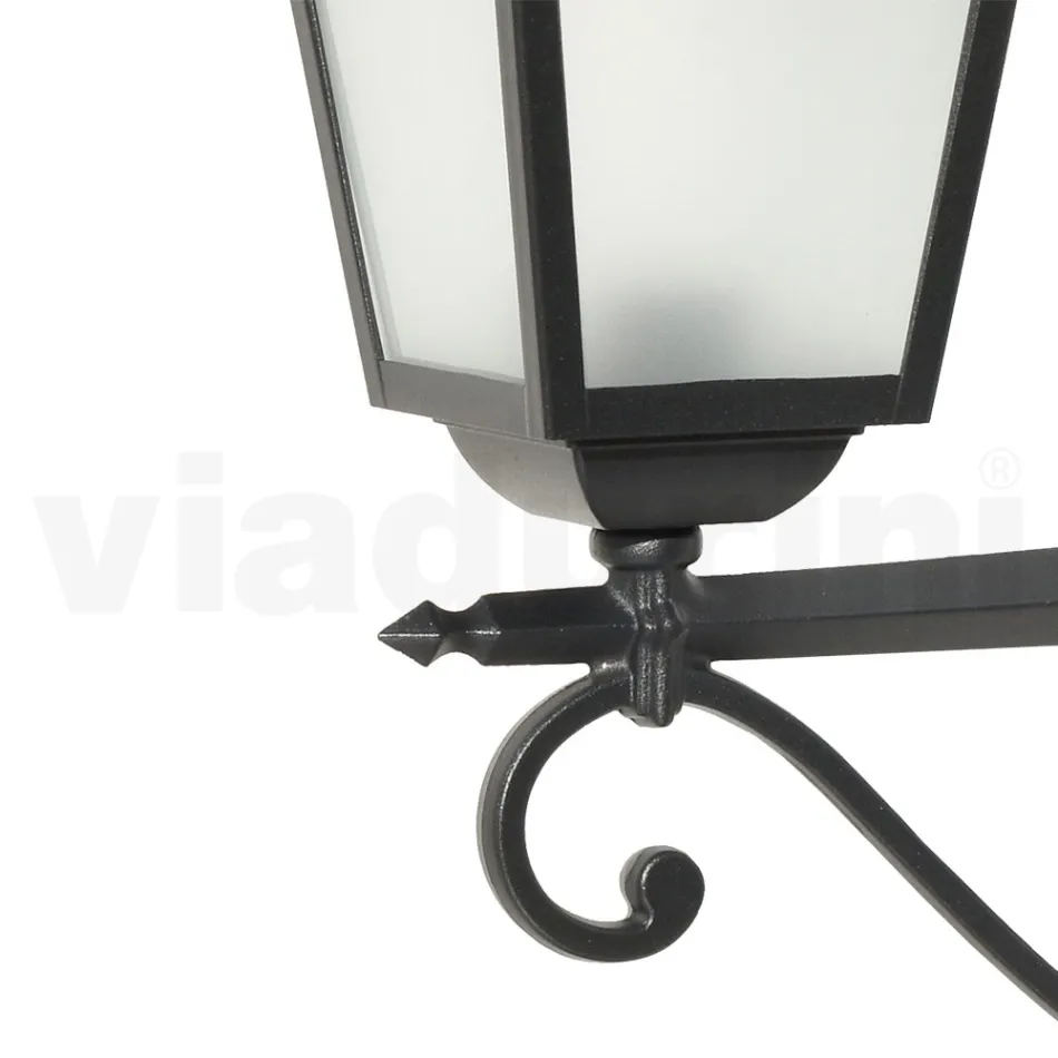 Lampa cu structura din aluminiu turnat si sticla Made in Italy - Scintilla Viadurini