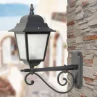 Lampa cu structura din aluminiu turnat si sticla Made in Italy - Scintilla Viadurini