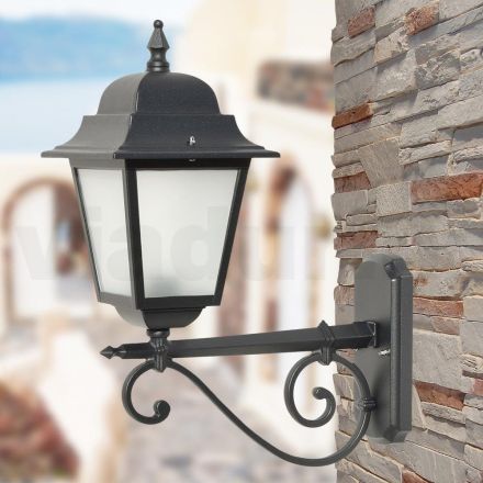Lampa cu structura din aluminiu turnat si sticla Made in Italy - Scintilla Viadurini