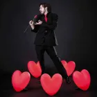 Colour Slide Love inima lampă de masă făcute în Italia Viadurini