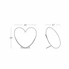 Colour Slide Love inima lampă de masă făcute în Italia Viadurini