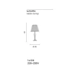 Lampă Suport din Sticlă Clasică Hand Made Rigaton și Metal - Fievole Viadurini