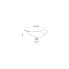 Lampa de masa din maiolica toscana emailata Made in Italy - Uccellino Viadurini