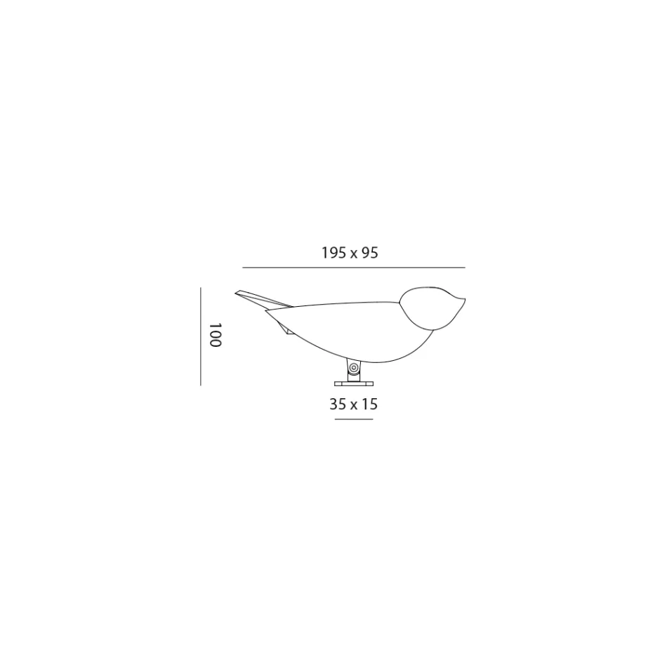 Lampa de masa din maiolica toscana emailata Made in Italy - Uccellino Viadurini