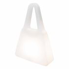 Lampă de masă din plastic alb de design modern pentru interior - Borsastar Viadurini