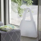 Lampă de masă din plastic alb de design modern pentru interior - Borsastar Viadurini