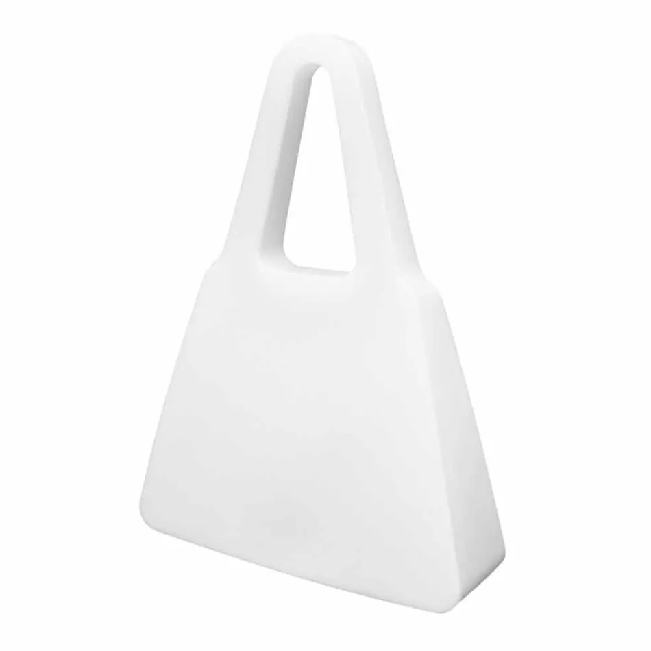 Lampă de masă din plastic alb de design modern pentru interior - Borsastar Viadurini