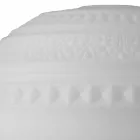 Lampă de masă din sticlă satinată albă și metal Design modern - Morse Viadurini