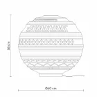 Lampă de masă din sticlă satinată albă și metal Design modern - Morse Viadurini