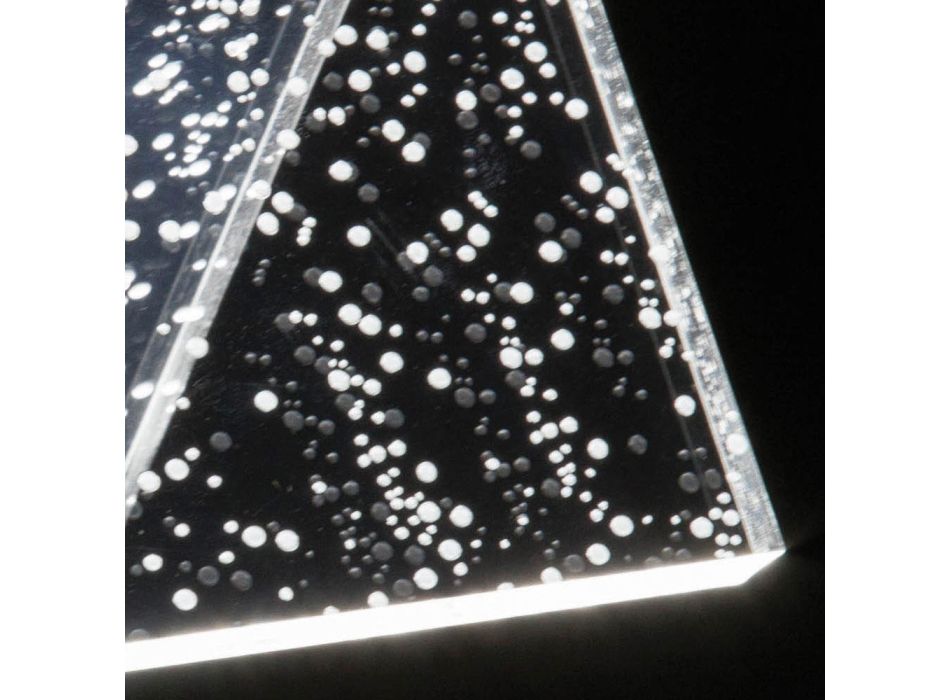 Lampă cu LED-uri, cristal acrilic, decorare cu laser - Possett Viadurini