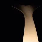 Coda - Lampă de exterior bicoloră din polietilenă fabricată în Italia Viadurini