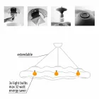 Lampă suspendată în aer liber din polietilenă - Nefos de Myyour Viadurini