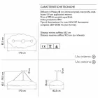 Lampă suspendată în aer liber din polietilenă - Nefos de Myyour Viadurini