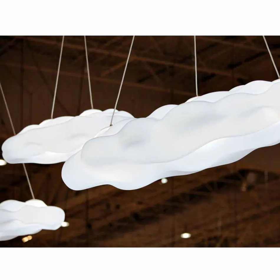 Lampă suspendată în aer liber din polietilenă - Nefos de Myyour Viadurini