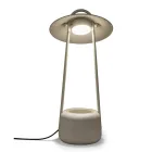 Lampa de exterior cu jardiniera din argila, aluminiu si alama - Cappello Viadurini