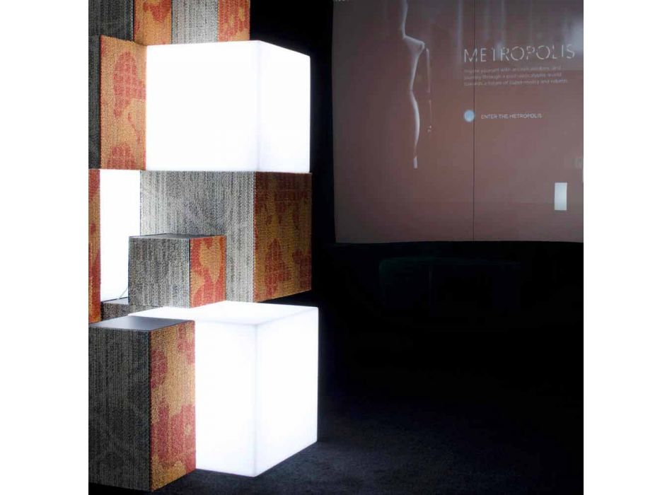 Bright Slide Cube design lampă produsă în Italia Viadurini