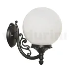 Lampa de exterior din Aluminiu cu Sfera Acrilica Opal - Trovaantracit Viadurini