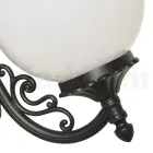 Lampa de exterior din Aluminiu cu Sfera Acrilica Opal - Trovaantracit Viadurini