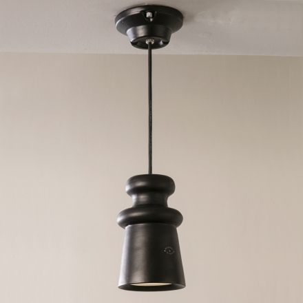 Lampă de exterior în majolică și metal fabricat în Italia - Toscot Battersea Viadurini