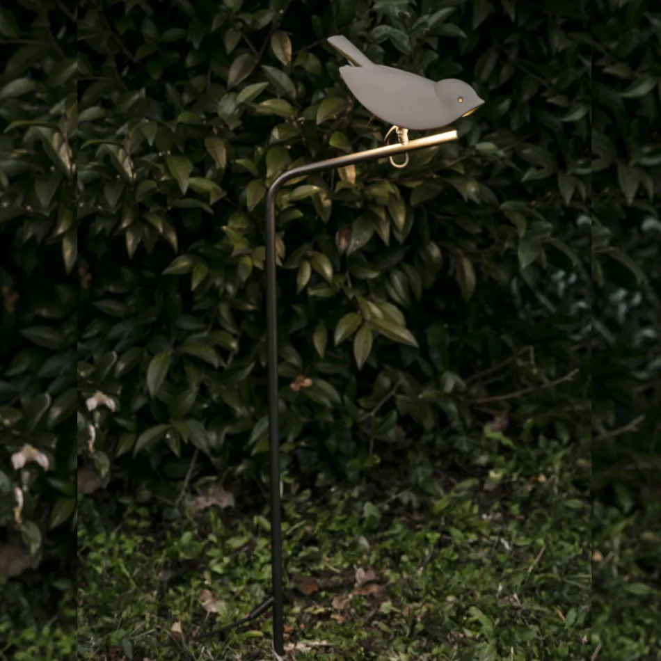 Lampa de exterior din maiolica toscana emailata Made in Italy - Uccellino Viadurini