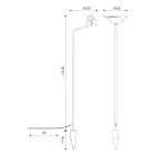 Lampa de exterior din maiolica toscana emailata Made in Italy - Uccellino Viadurini