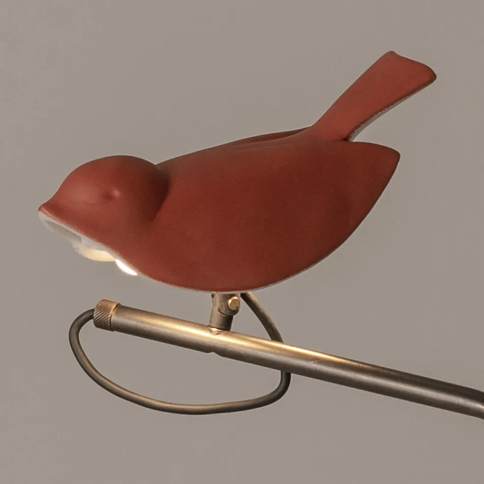 Lampa de exterior din maiolica toscana emailata Made in Italy - Uccellino Viadurini