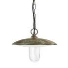 Lampă de exterior din alamă, sticlă și IP44 fabricată în Italia - Drago Viadurini