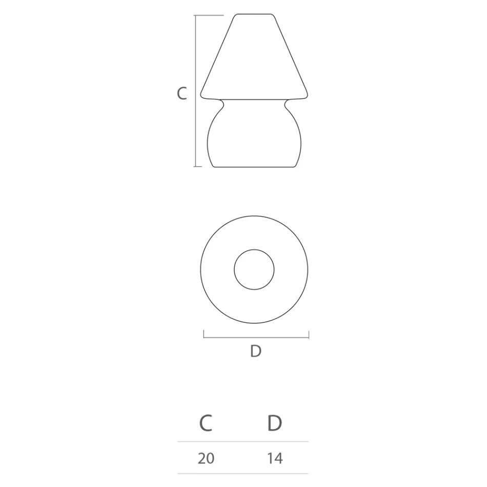 Lampa de exterior din polietilena LED RGB Made in Italy - Marisol Viadurini