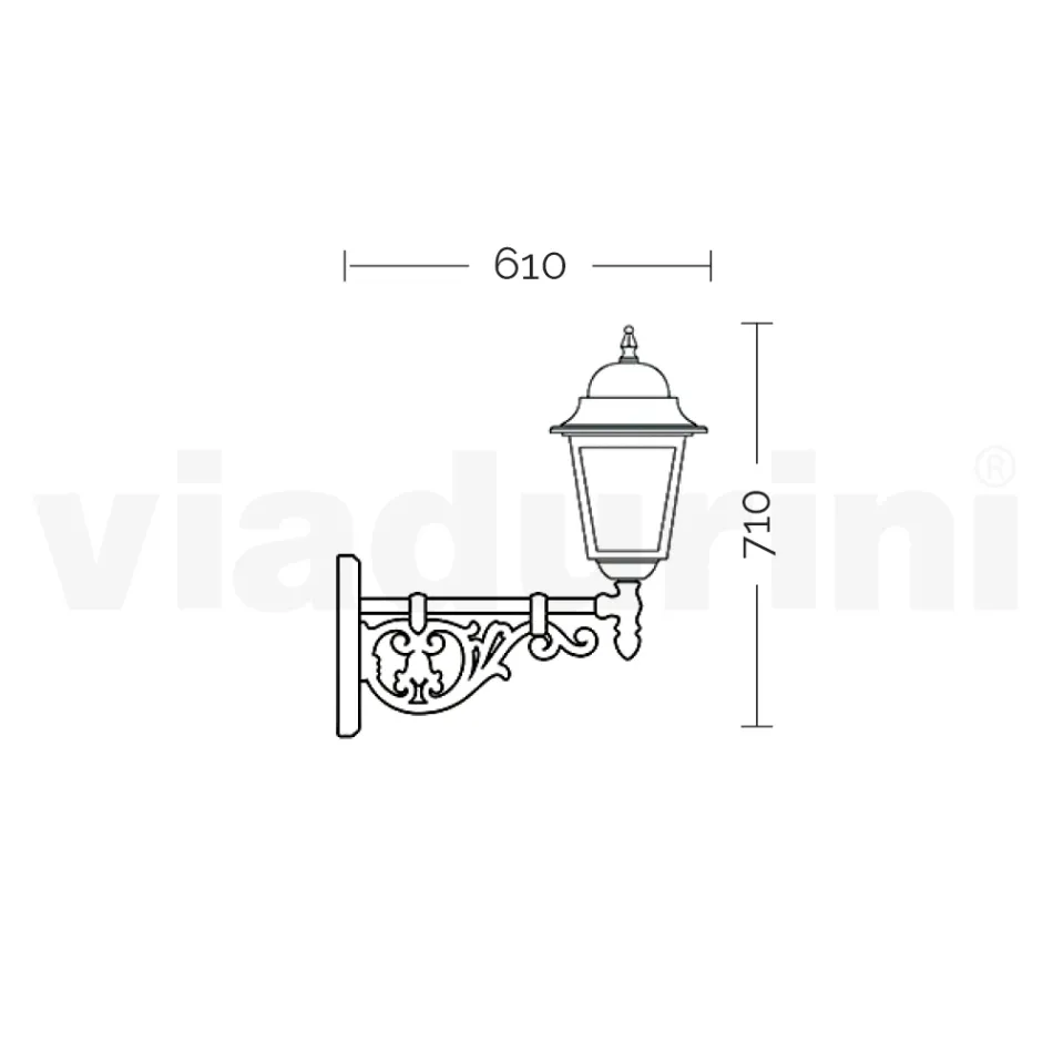 Lampa de exterior din sticla si aluminiu in 5 finisaje diferite - Alchemist Viadurini