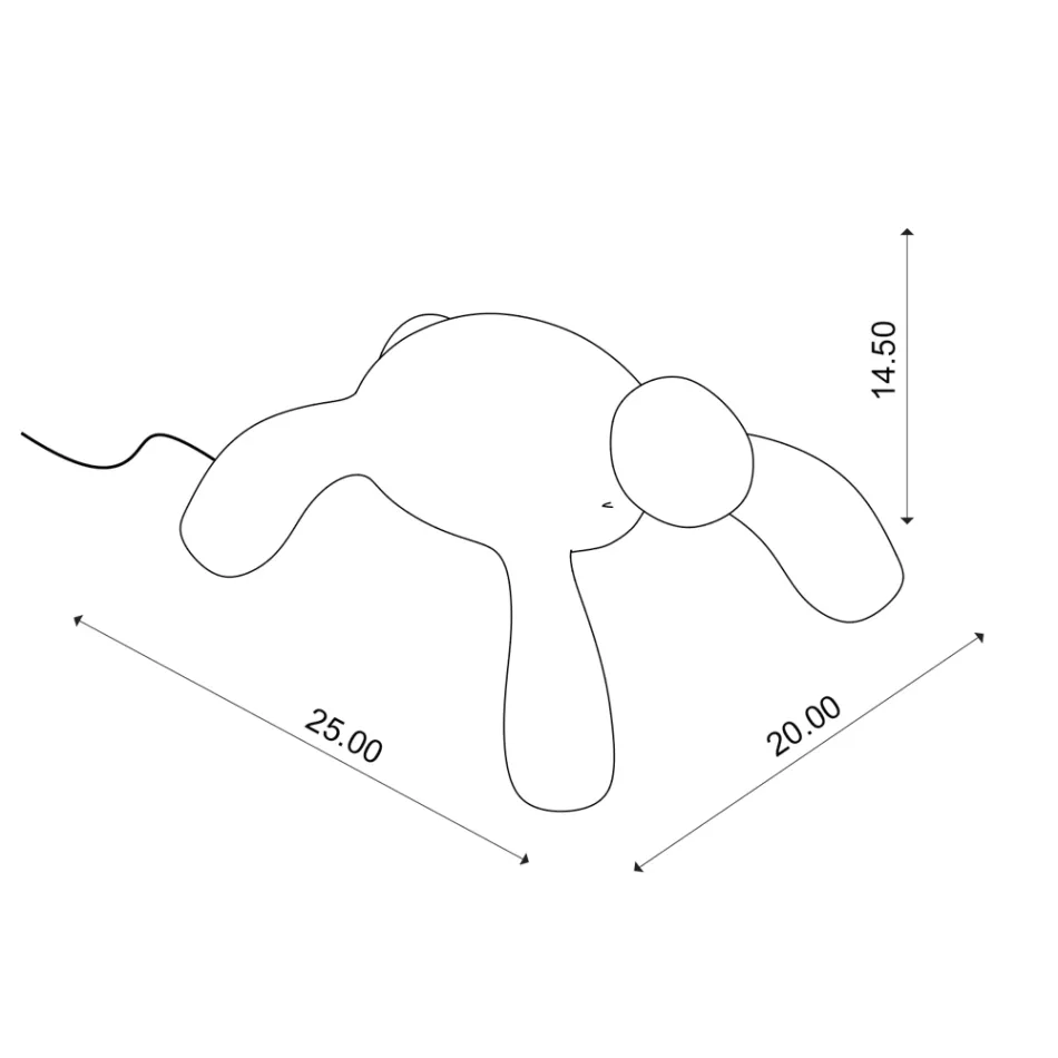 Lampă de exterior reîncărcabilă și reglabilă la atingere - Turtle Viadurini