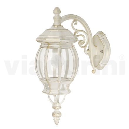 Lampă de exterior în stil vintage din aluminiu alb, fabricată în Italia - Dodo Viadurini
